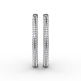 14Kt White Gold Diamond Fashion Earrings