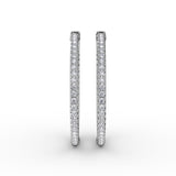 18Kt White Gold Diamond Fashion Earrings