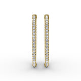 18Kt Yellow Gold Diamond Fashion Earrings