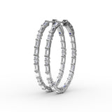 14Kt White Gold Diamond Fashion Earrings