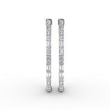 14Kt White Gold Diamond Fashion Earrings