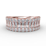 18Kt Rose Gold Diamond Fashion Bands