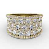 14Kt Yellow Gold Color Fashion Fashion Rings