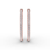 14Kt Rose Gold Diamond Fashion Earrings