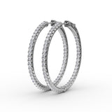 14Kt White Gold Diamond Fashion Earrings