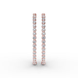 14Kt Rose Gold Diamond Fashion Earrings