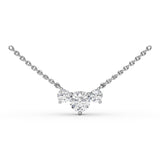 18Kt White Gold Diamond Fashion Necklaces