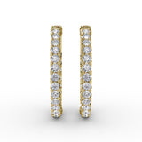 18Kt Yellow Gold Diamond Fashion Earrings