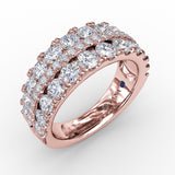 18Kt Rose Gold Diamond Fashion Bands