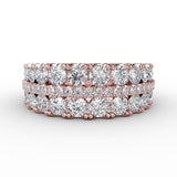 18Kt Rose Gold Diamond Fashion Bands