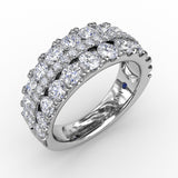 18Kt White Gold Diamond Fashion Bands