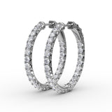 14Kt White Gold Diamond Fashion Earrings