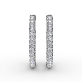 14Kt White Gold Diamond Fashion Earrings