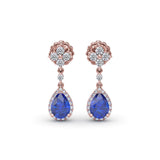 14Kt Rose Gold Color Fashion Earrings