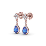 14Kt Rose Gold Color Fashion Earrings