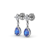 14Kt White Gold Color Fashion Earrings