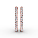 18Kt Rose Gold Diamond Fashion Earrings