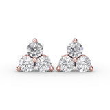 14Kt Rose Gold Diamond Fashion Earrings