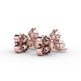 14Kt Rose Gold Diamond Fashion Earrings