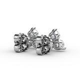 14Kt White Gold Diamond Fashion Earrings