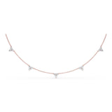 18Kt Rose Gold Diamond Fashion Necklaces