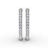 14Kt White Gold Diamond Fashion Earrings