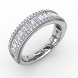 18Kt White Gold Diamond Fashion Bands