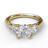 18Kt Yellow Gold Bridal Engagement Rings