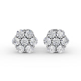 18Kt White Gold Diamond Fashion Earrings