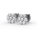 18Kt White Gold Diamond Fashion Earrings