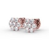 14Kt Rose Gold Diamond Fashion Earrings