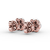 14Kt Rose Gold Diamond Fashion Earrings