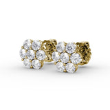 14Kt Yellow Gold Diamond Fashion Earrings