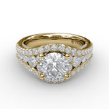 18Kt Yellow Gold Bridal Engagement Rings