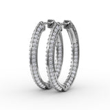 14Kt White Gold Diamond Fashion Earrings