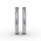 14Kt White Gold Diamond Fashion Earrings