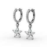 18Kt White Gold Diamond Fashion Earrings