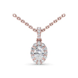 18Kt Rose Gold Diamond Fashion Necklaces