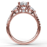 14Kt Rose Gold Bridal Engagement Rings