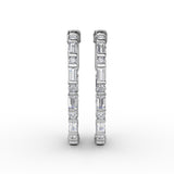 18Kt White Gold Diamond Fashion Earrings