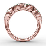 14Kt Rose Gold Color Fashion Fashion Rings