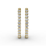 18Kt Yellow Gold Diamond Fashion Earrings