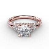 18Kt Rose Gold Bridal Engagement Rings