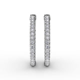 14Kt White Gold Diamond Fashion Earrings