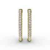 14Kt Yellow Gold Diamond Fashion Earrings