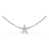 18Kt White Gold Diamond Fashion Necklaces