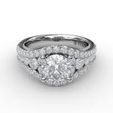 14Kt White Gold Bridal Engagement Rings