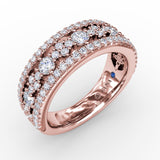 18Kt Rose Gold Diamond Fashion Bands