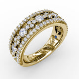 18Kt Yellow Gold Diamond Fashion Bands