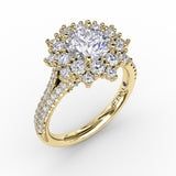 18Kt Yellow Gold Bridal Engagement Rings